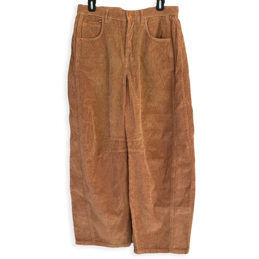 We The Free by Free People Good Luck Mid Rise Corduroy Barrel Jeans, NWOT - Picture 5 of 16